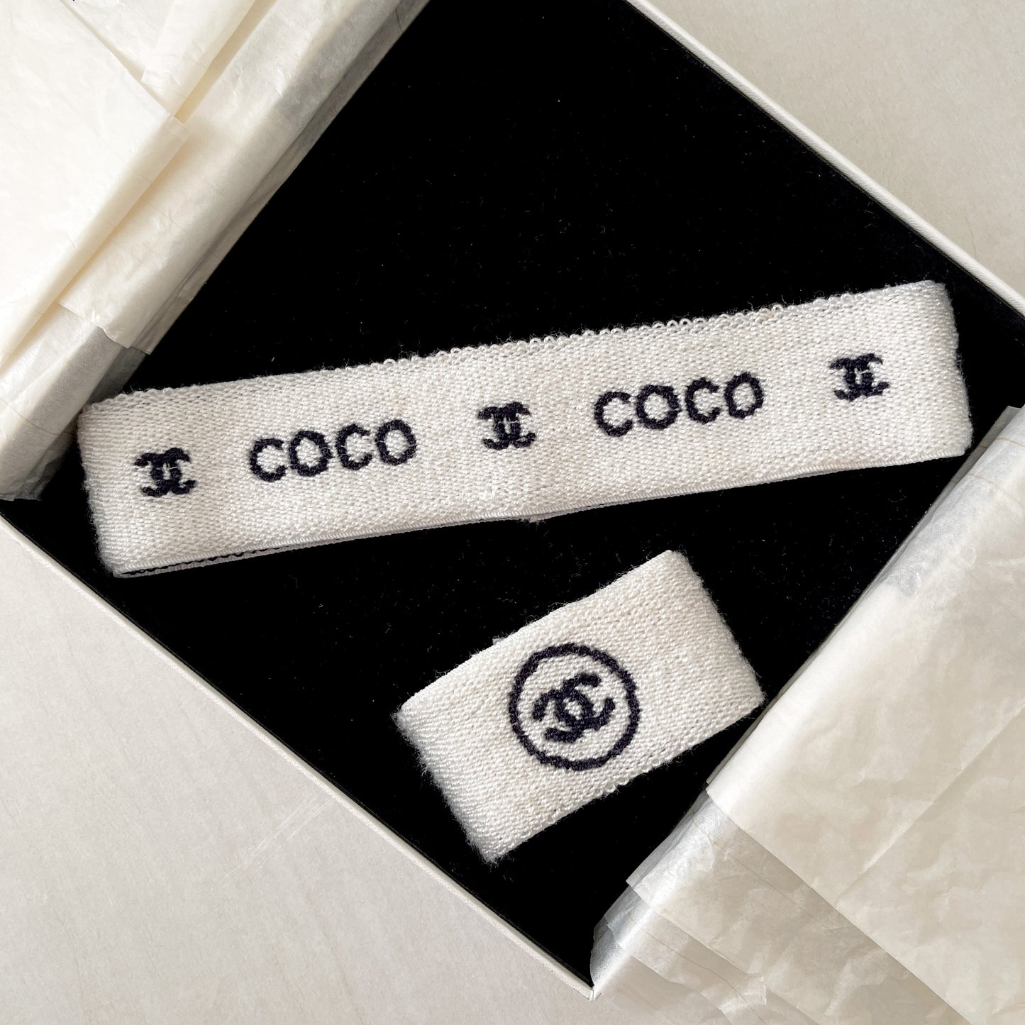 Vintage CHANEL Headband & Wristband Set