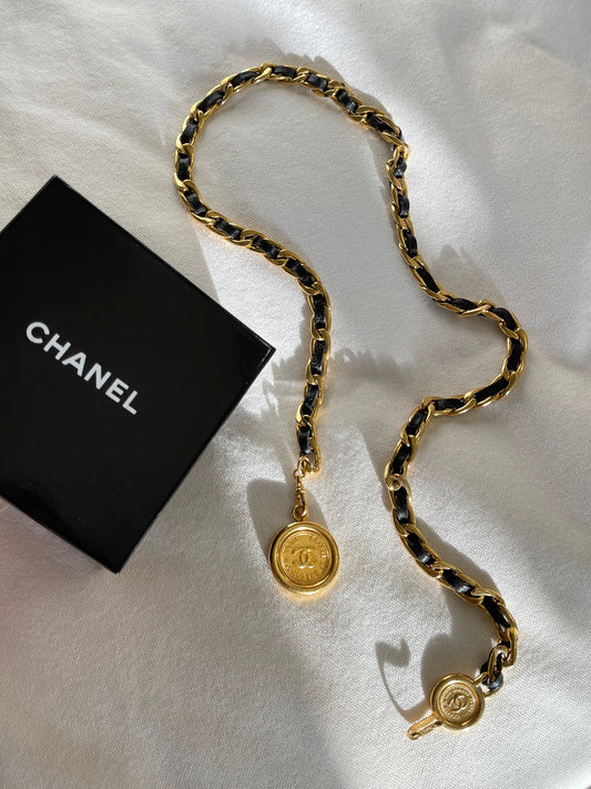 Vintage CHANEL Medallion Chain Belt