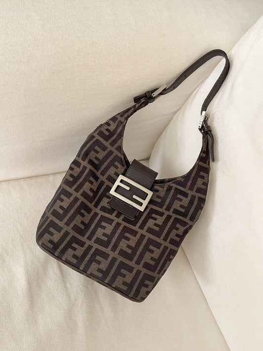 Vintage FENDI Zucca Bucket Bag