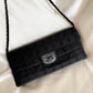 Vintage CHANEL All Black East West