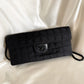 Vintage CHANEL All Black East West