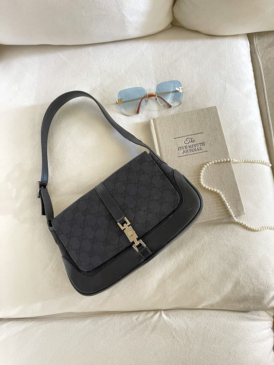 Vintage GUCCI Monogram Mini Jackie Shoulder Bag