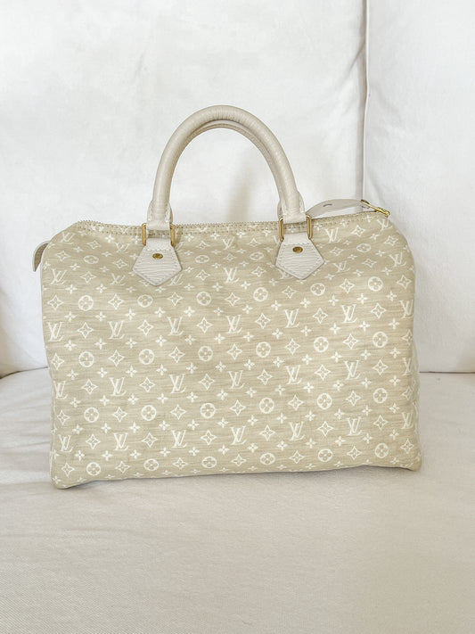 Vintage LOUIS VUITTON Denim Speedy 30