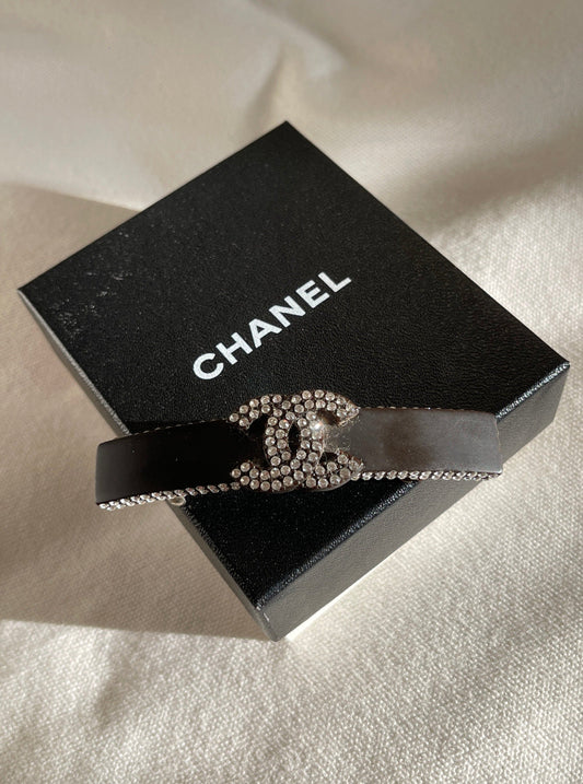 Vintage CHANEL Rhinestone Hair Barrette