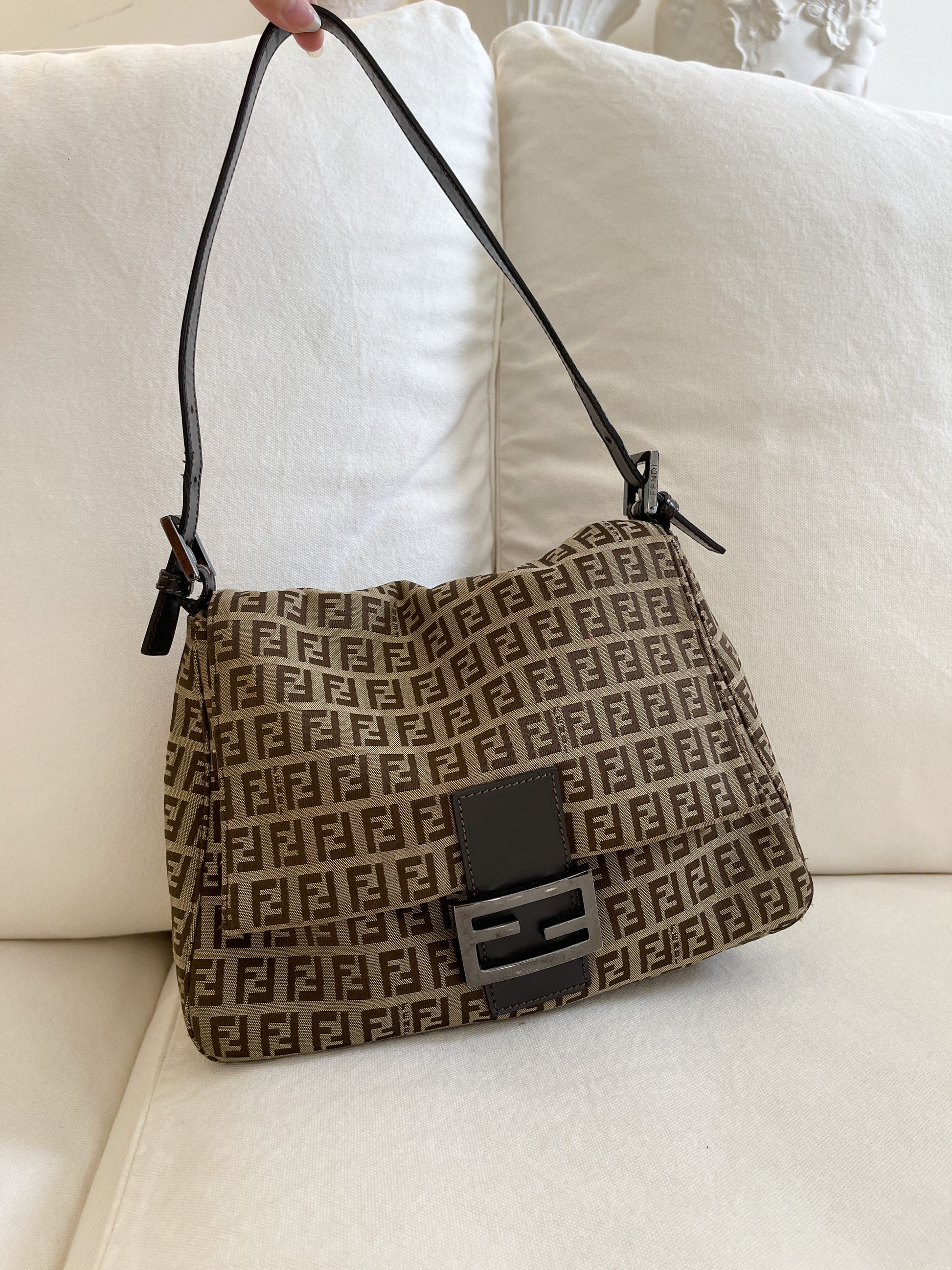 FENDI-Zucchino-Mamma-Baguette-Canvas-Leather-Shoulder-Bag-8BR001 –  dct-ep_vintage luxury Store