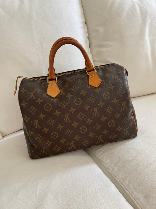 Vintage LOUIS VUITTON Monogram Speedy 30