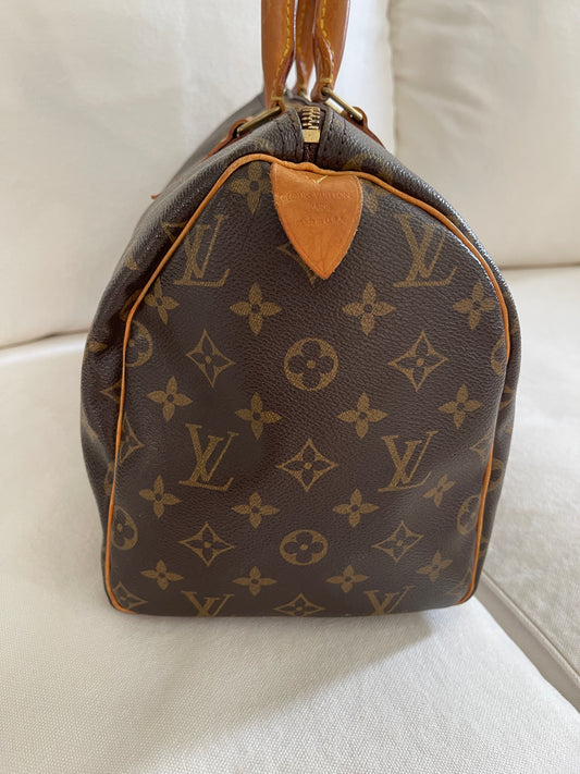 Vintage LOUIS VUITTON Monogram Speedy 30