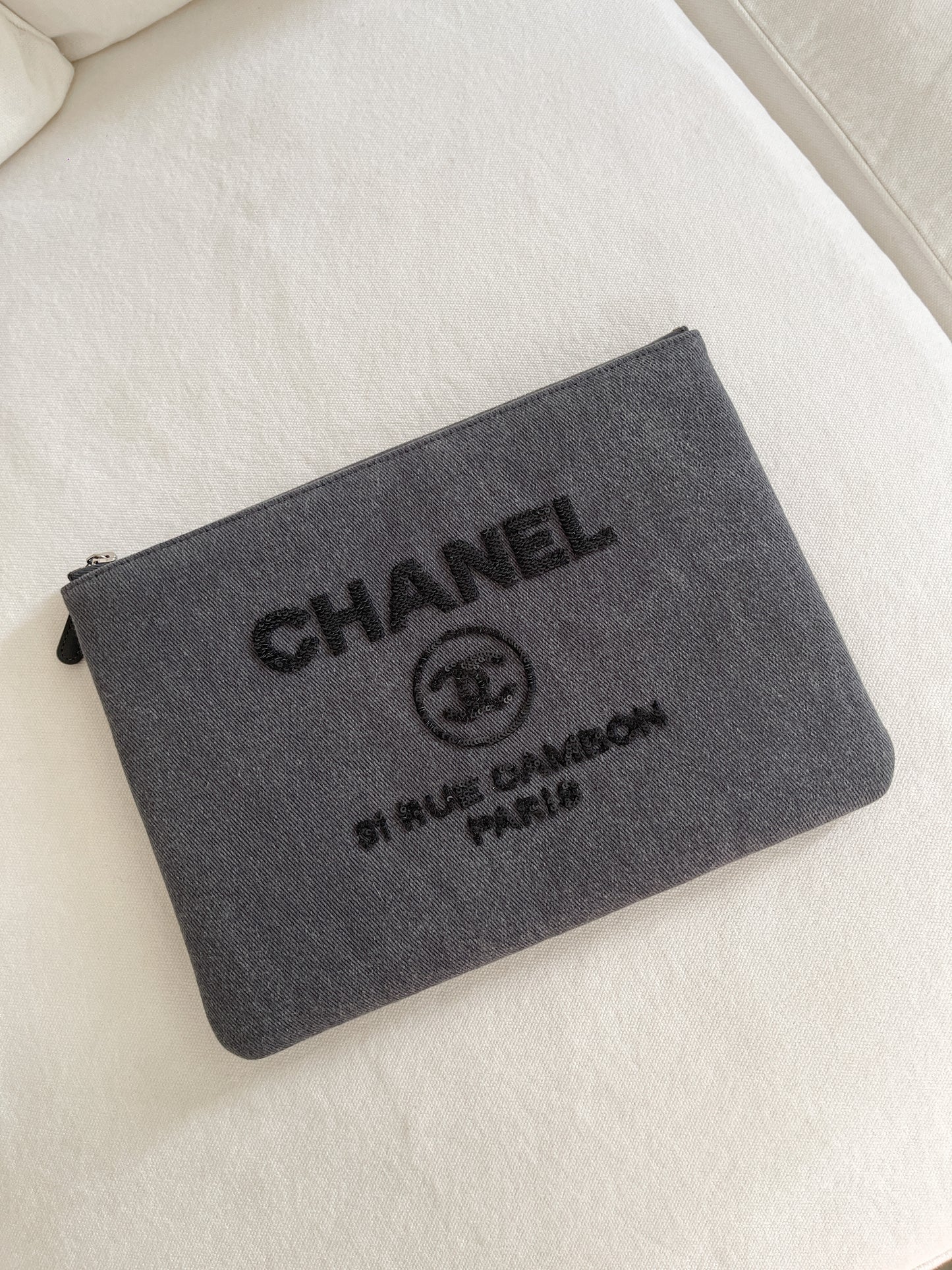 CHANEL Sequin Deauville Clutch