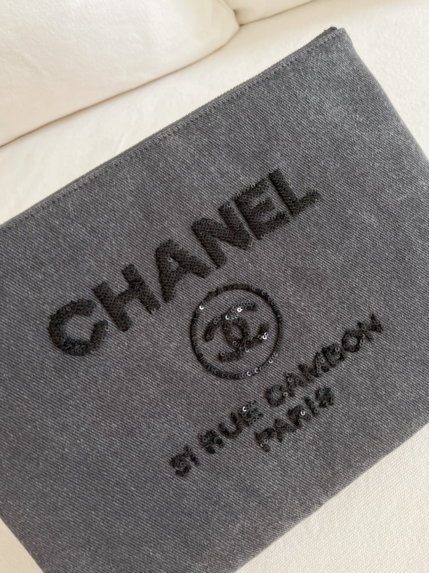 CHANEL Sequin Deauville Clutch