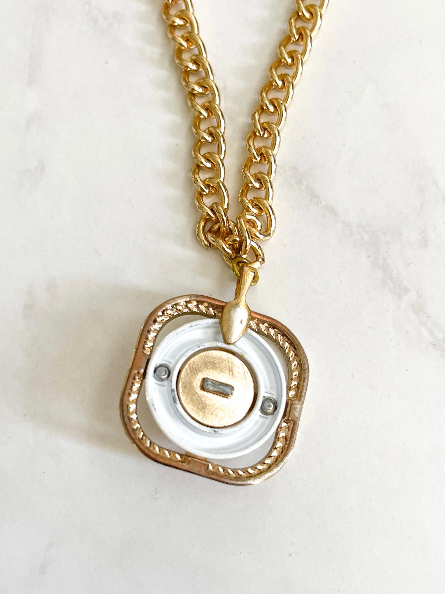 Vintage CHANEL Pendant Reworked Necklace