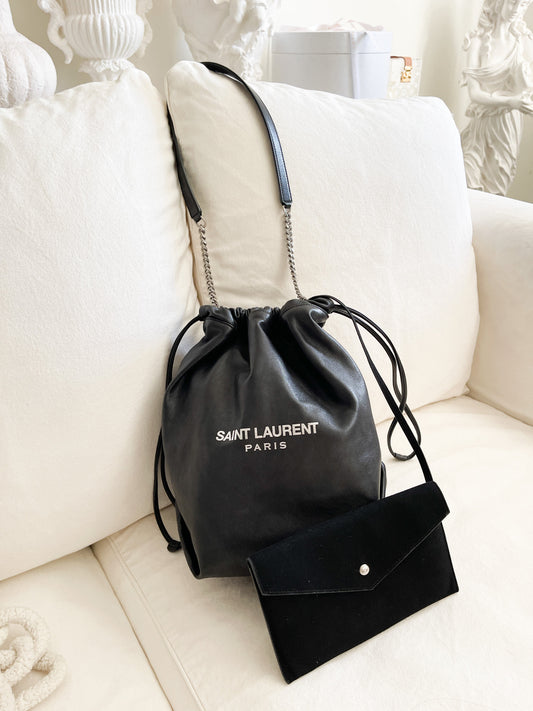 YSL Drawstring Bucket Bag