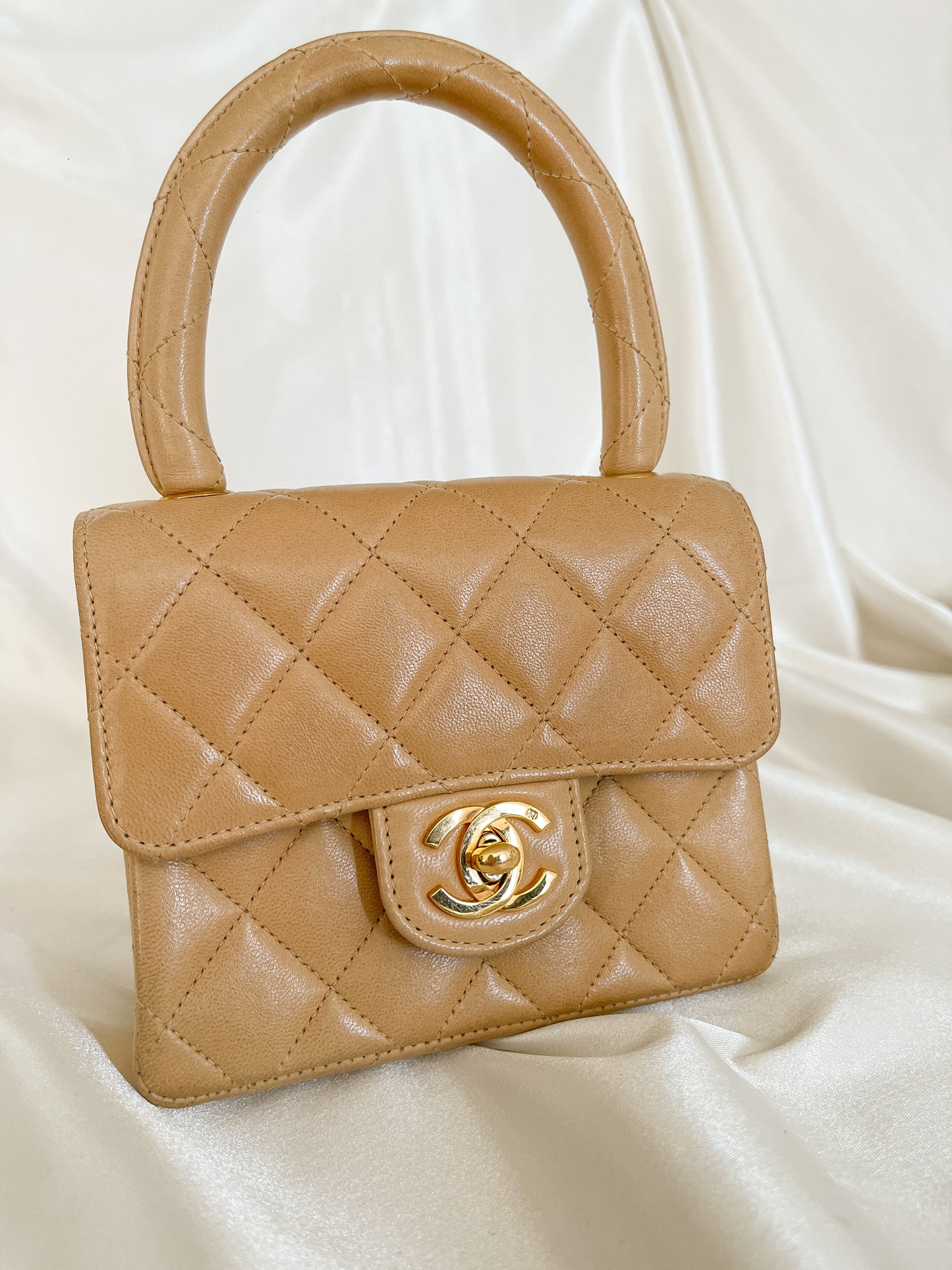 Vintage CHANEL Top Handle Child Flap Bag