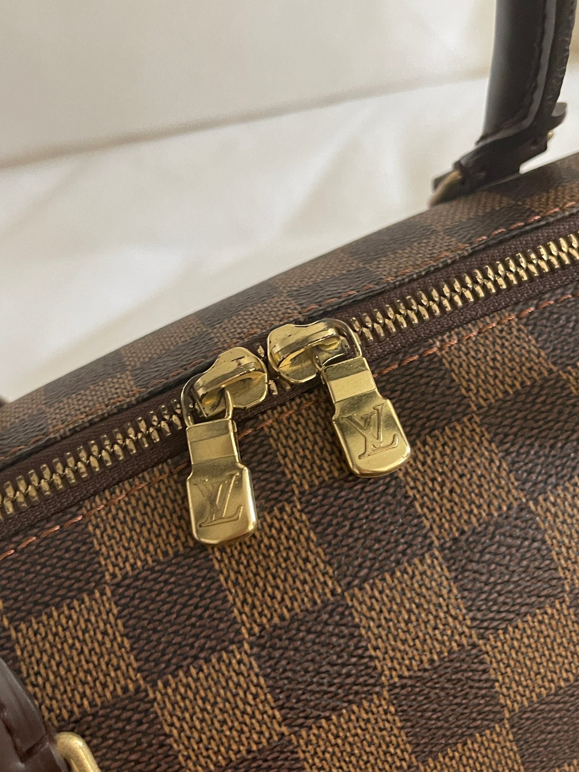 Louis Vuitton Damier Ebene Ribera MM - Brown Handle Bags, Handbags