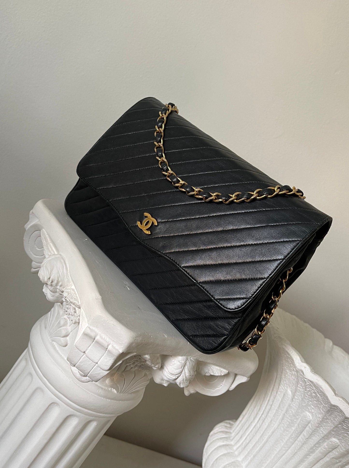 Vintage CHANEL Twill Single Flap