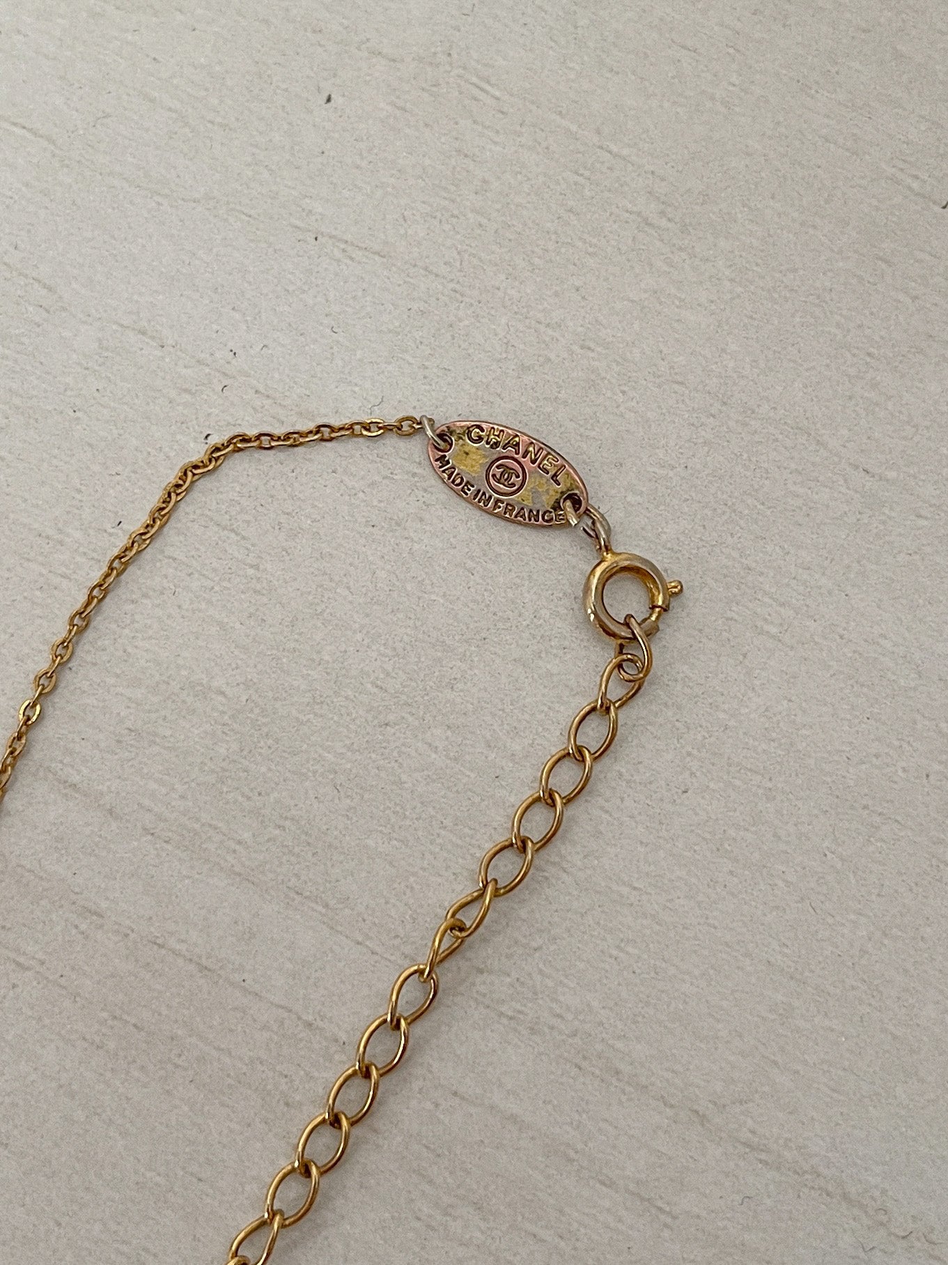 Vintage CHANEL Coco Rhinestone Necklace