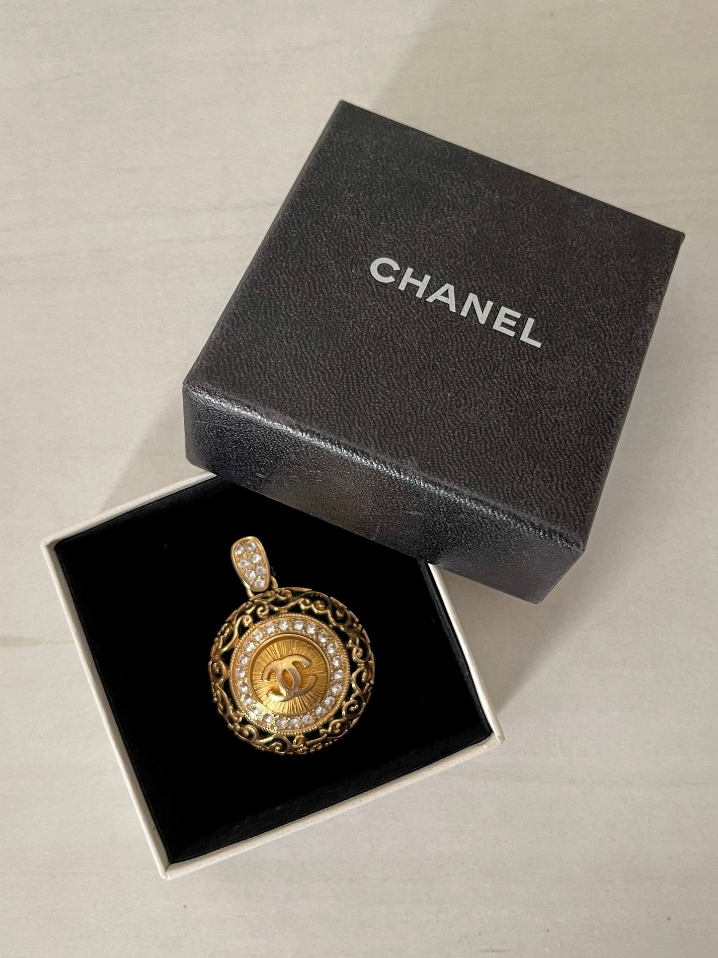 Vintage CHANEL Coco Rhinestone Necklace