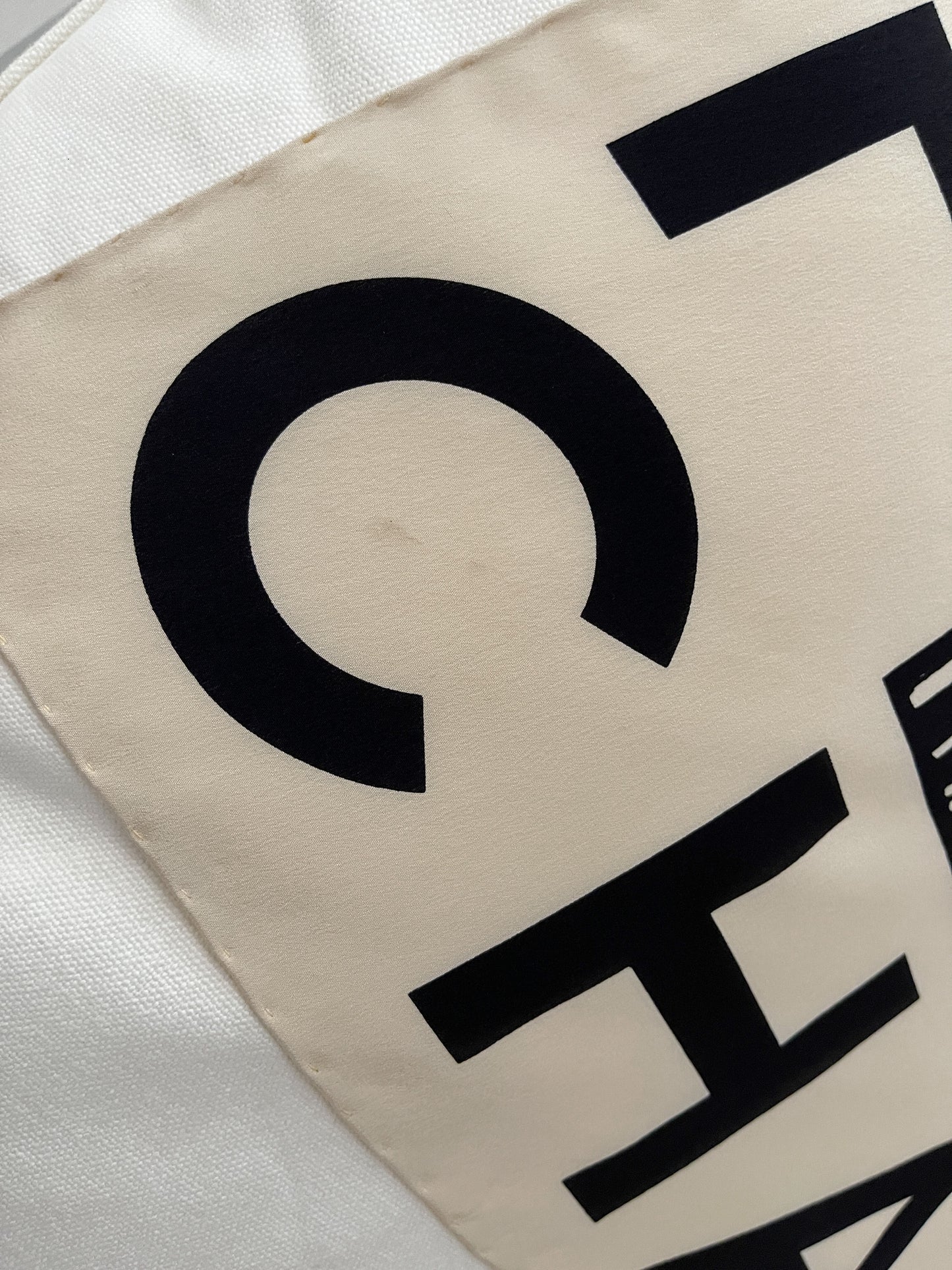 Vintage CHANEL Logo Silk Scarf