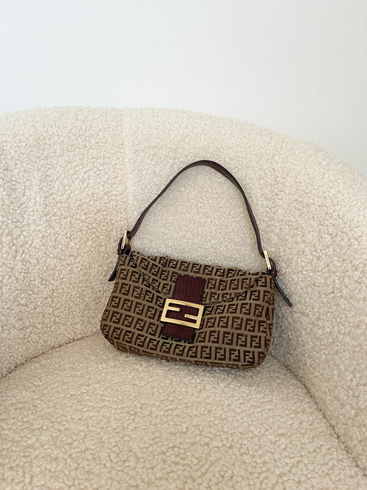 Vintage FENDI Zucchino Baguette Bag