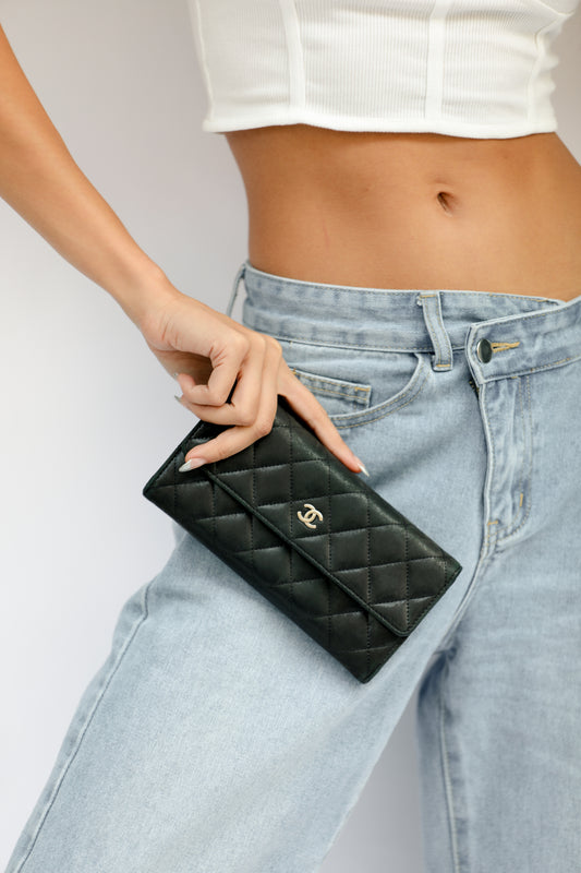 Vintage CHANEL Flap Long Wallet